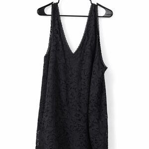 Torrid Black Lace Sleeveless Tank Top Size 5
